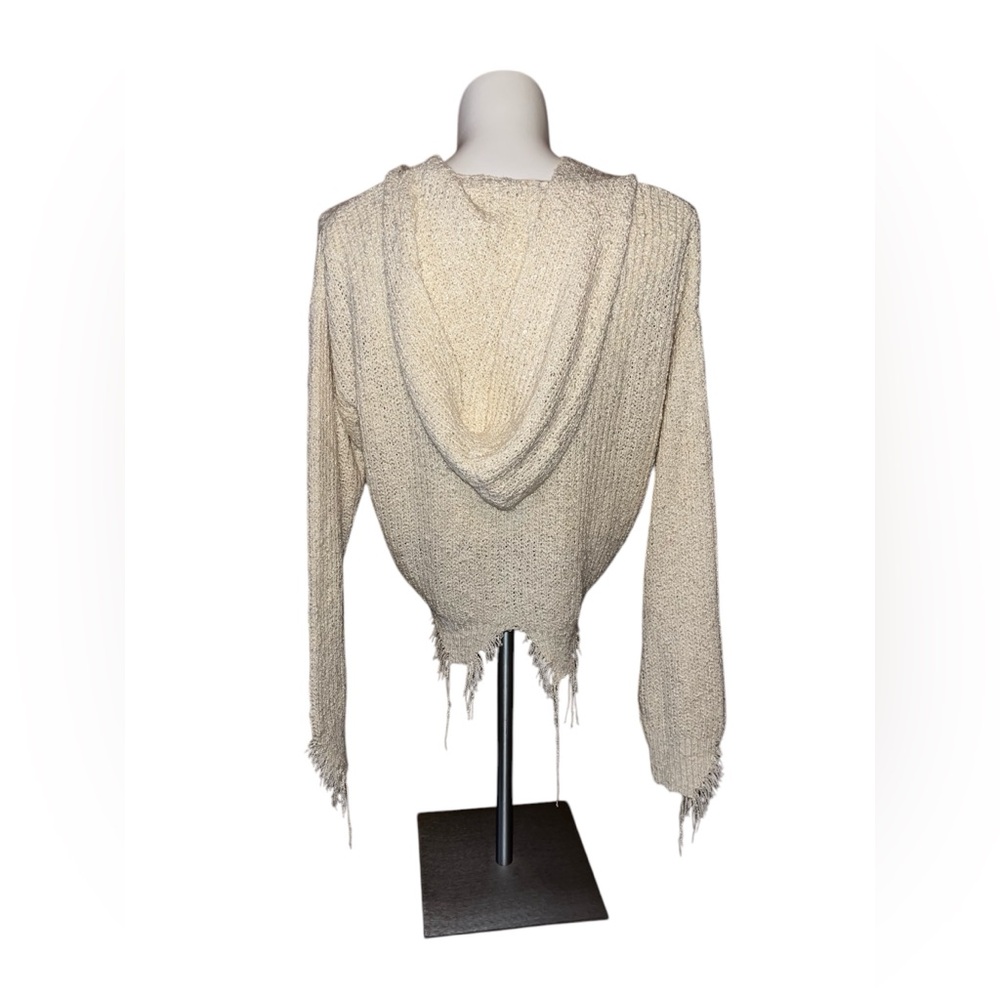 Cream Hooded Sweater
Drop Shoulder
Distressed
Size M/L - Picture 2 of 6